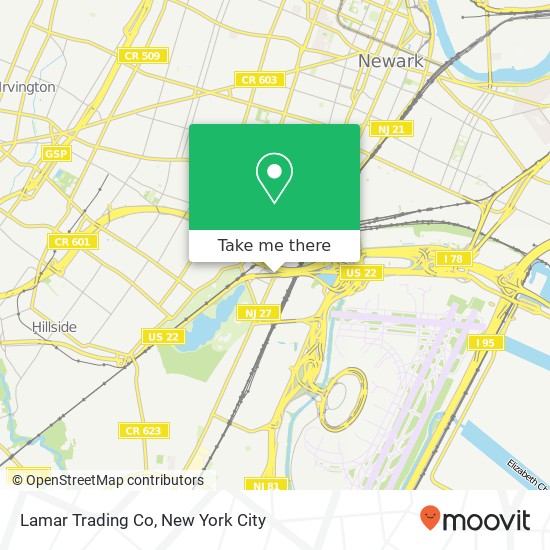 Lamar Trading Co map