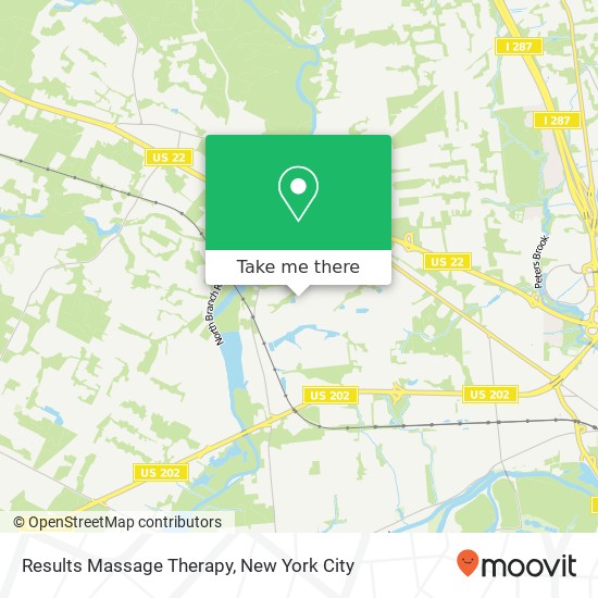 Results Massage Therapy map