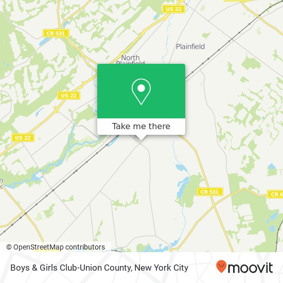 Boys & Girls Club-Union County map