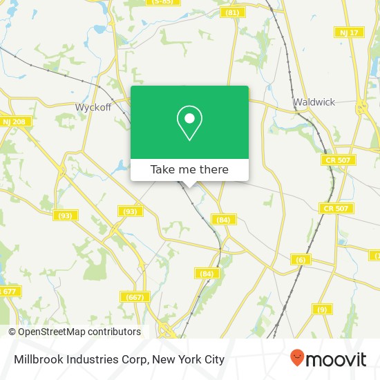 Millbrook Industries Corp map