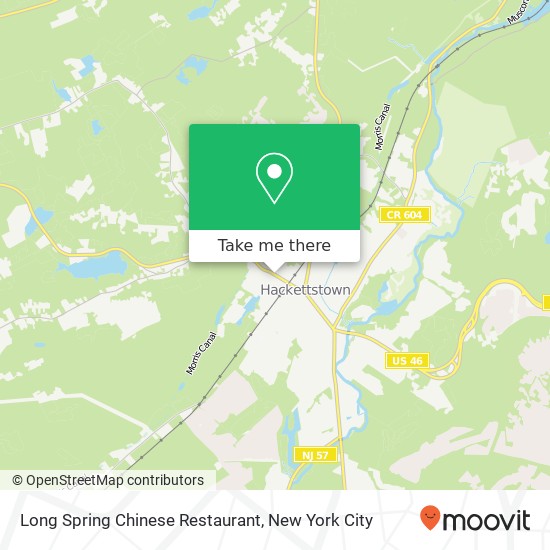Mapa de Long Spring Chinese Restaurant