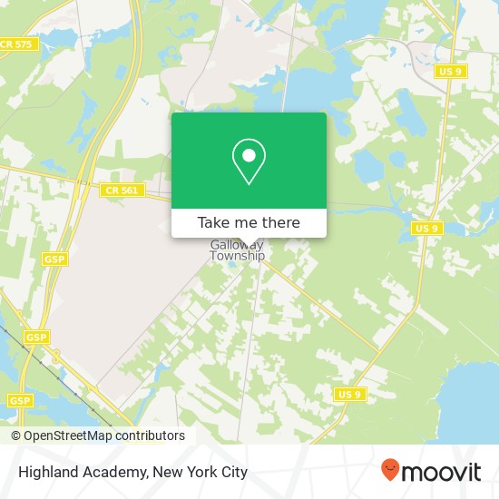 Highland Academy map