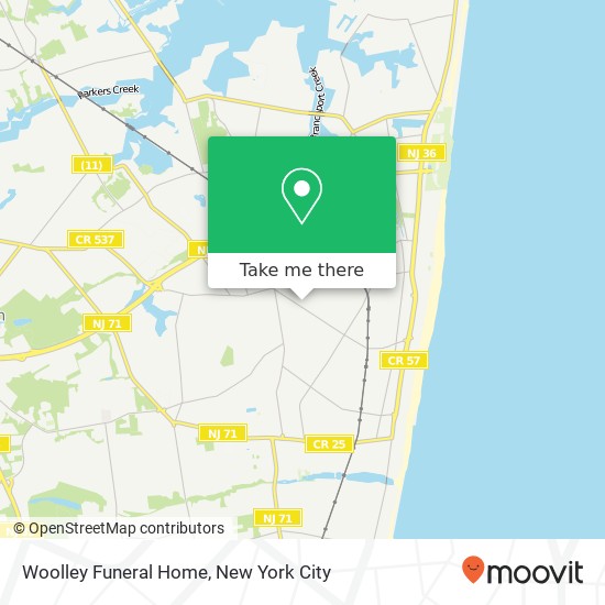 Mapa de Woolley Funeral Home