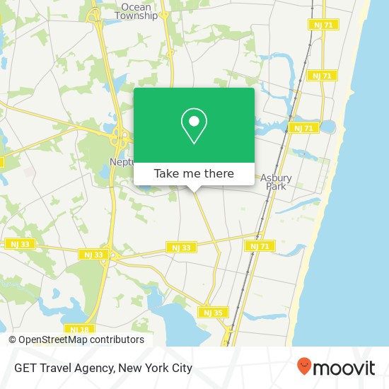 GET Travel Agency map