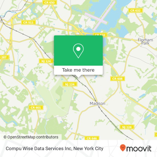 Mapa de Compu Wise Data Services Inc