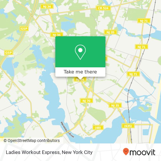 Ladies Workout Express map