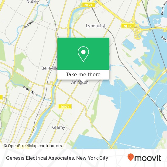 Genesis Electrical Associates map