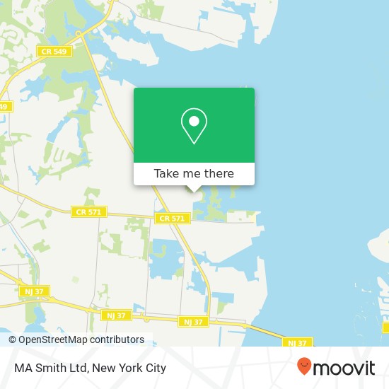 MA Smith Ltd map