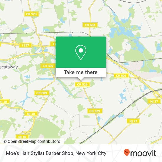 Mapa de Moe's Hair Stylist Barber Shop