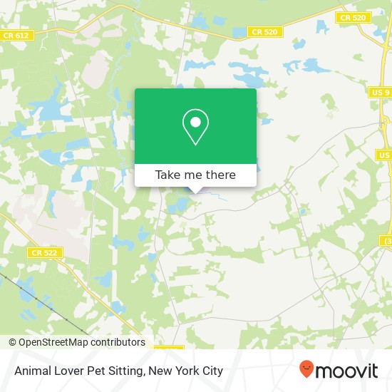 Mapa de Animal Lover Pet Sitting