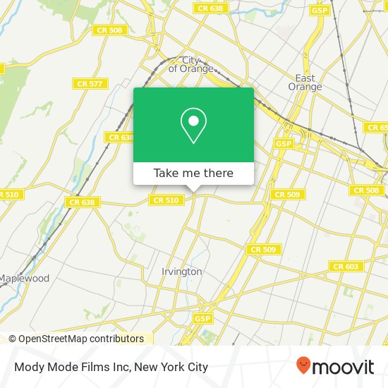 Mapa de Mody Mode Films Inc