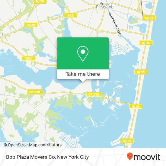 Bob Plaza Movers Co map