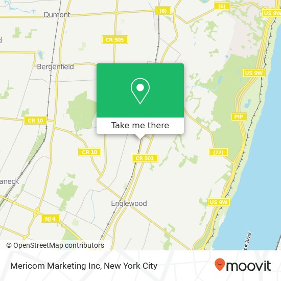 Mericom Marketing Inc map