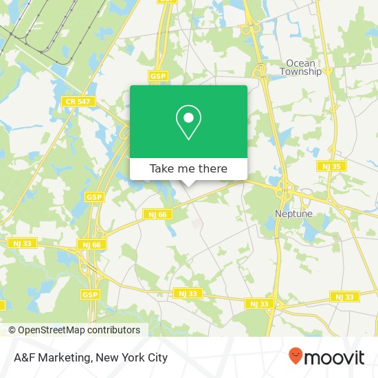 Mapa de A&F Marketing