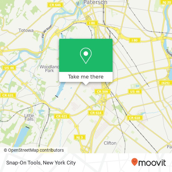 Mapa de Snap-On Tools