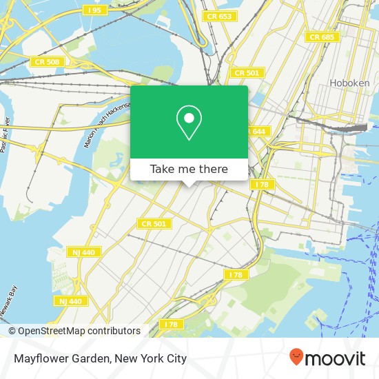 Mapa de Mayflower Garden