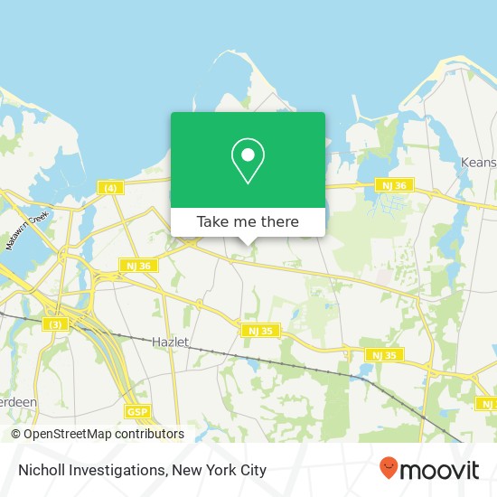 Mapa de Nicholl Investigations