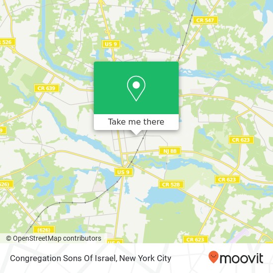 Mapa de Congregation Sons Of Israel