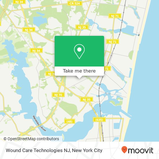 Wound Care Technologies NJ map