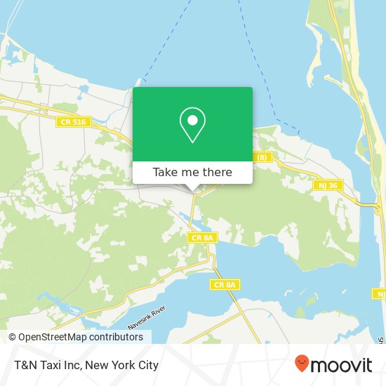 Mapa de T&N Taxi Inc