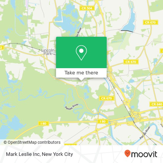 Mark Leslie Inc map