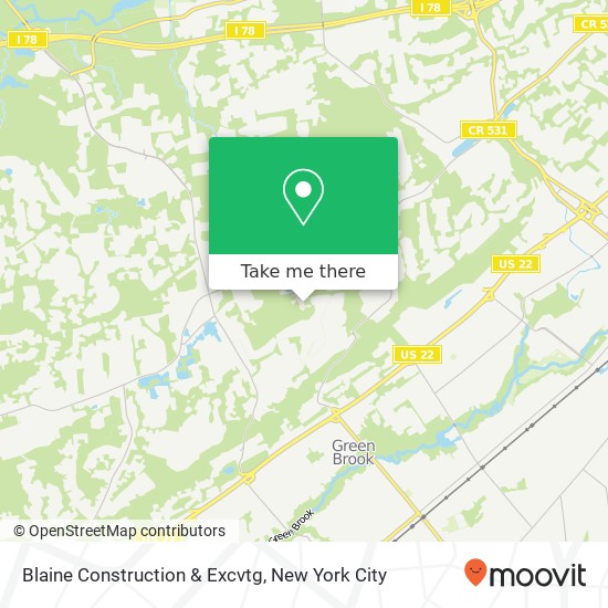 Blaine Construction & Excvtg map