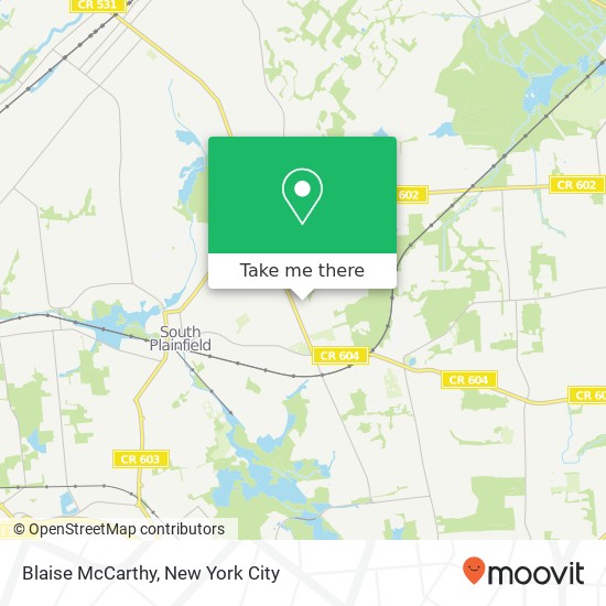 Mapa de Blaise McCarthy