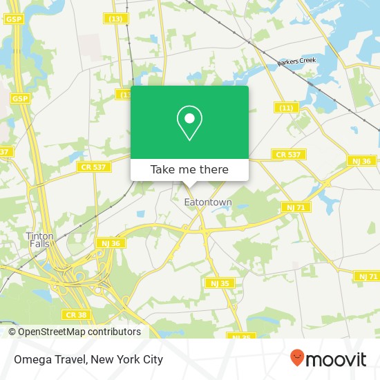 Mapa de Omega Travel