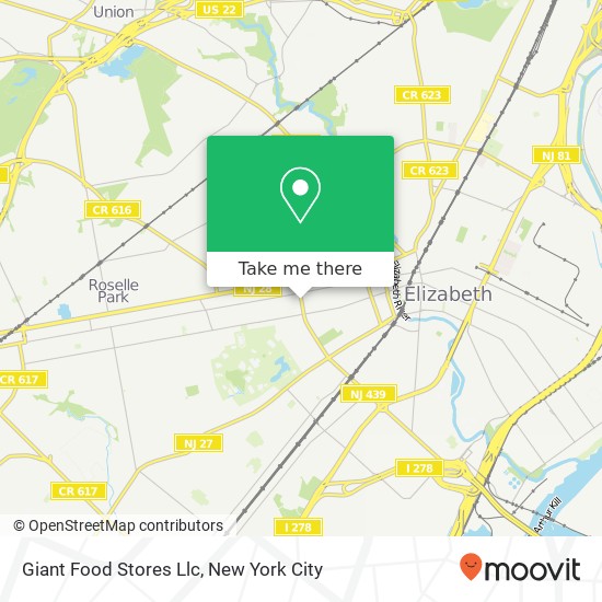 Mapa de Giant Food Stores Llc