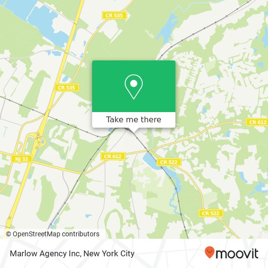 Marlow Agency Inc map