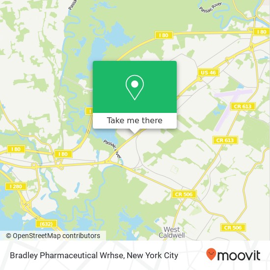 Mapa de Bradley Pharmaceutical Wrhse