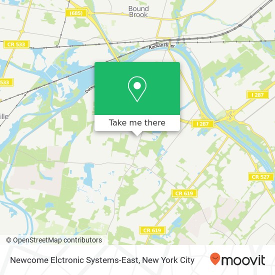 Newcome Elctronic Systems-East map