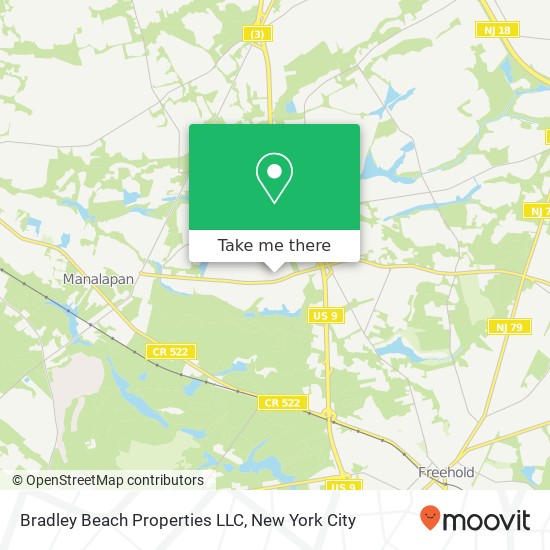 Mapa de Bradley Beach Properties LLC