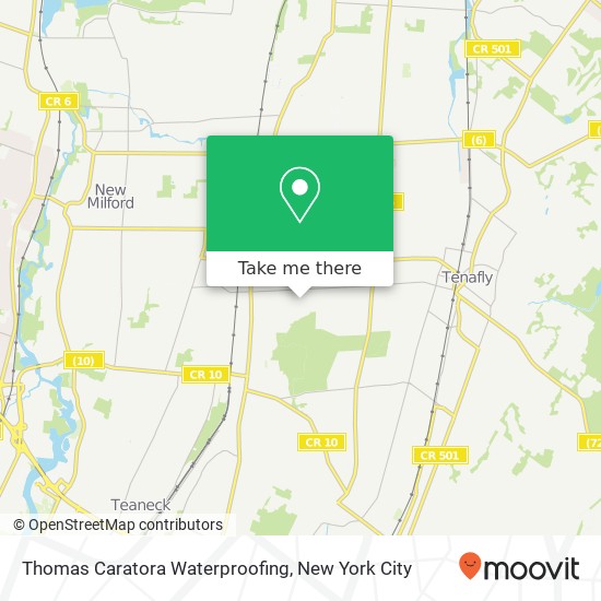 Thomas Caratora Waterproofing map