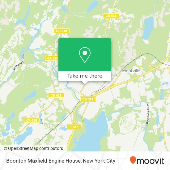 Mapa de Boonton Maxfield Engine House