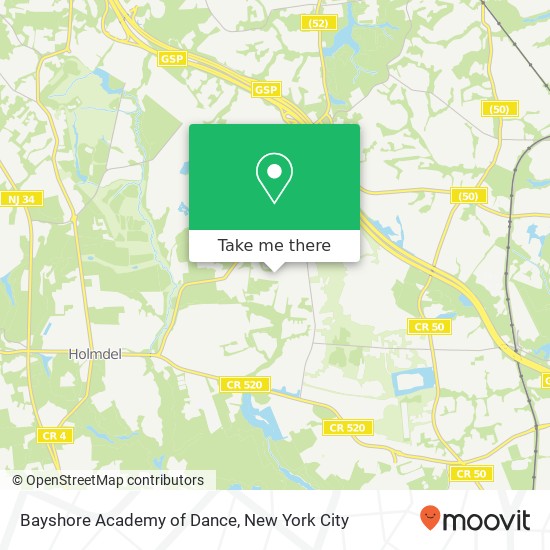 Mapa de Bayshore Academy of Dance