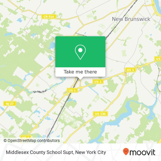 Mapa de Middlesex County School Supt