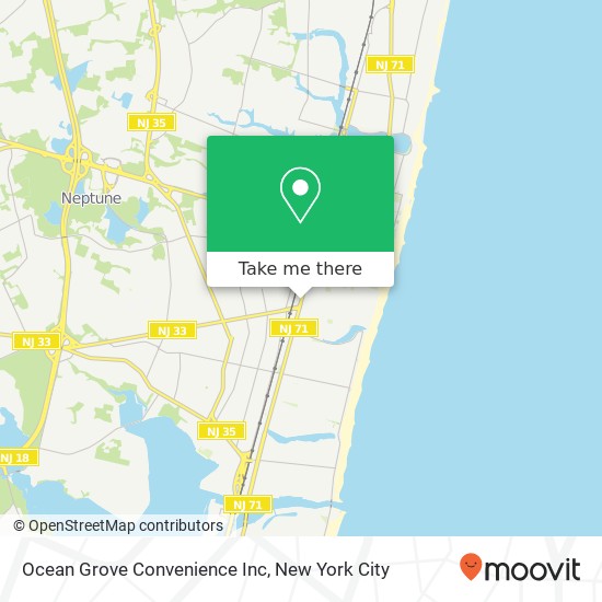 Mapa de Ocean Grove Convenience Inc