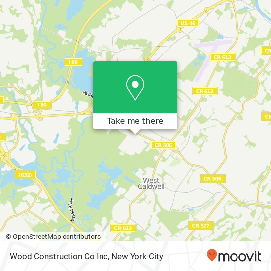 Mapa de Wood Construction Co Inc