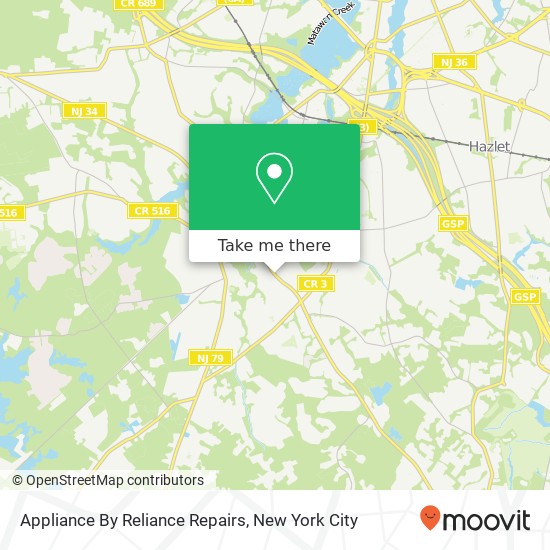 Mapa de Appliance By Reliance Repairs