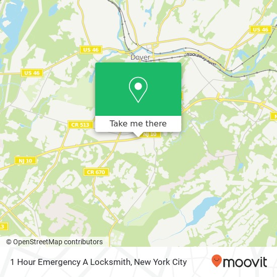 1 Hour Emergency A Locksmith map