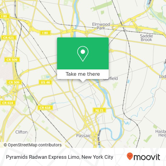 Mapa de Pyramids Radwan Express Limo