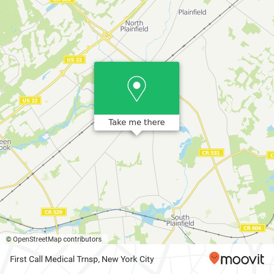 First Call Medical Trnsp map