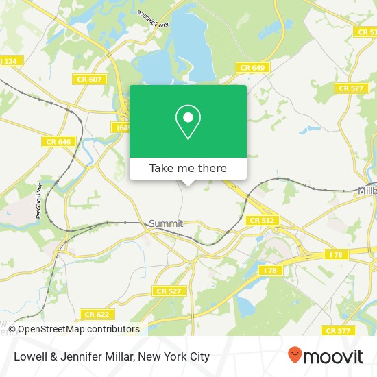 Mapa de Lowell & Jennifer Millar