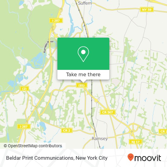 Mapa de Beldar Print Communications