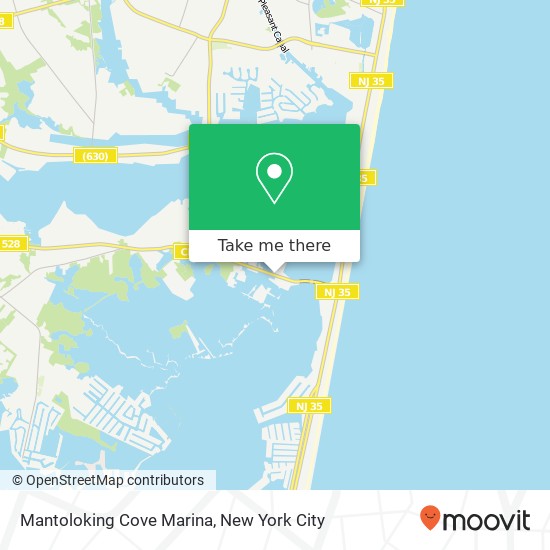 Mantoloking Cove Marina map