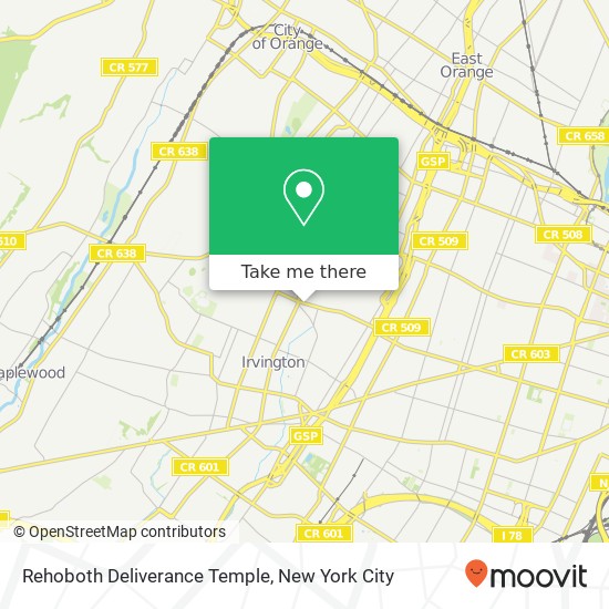 Mapa de Rehoboth Deliverance Temple