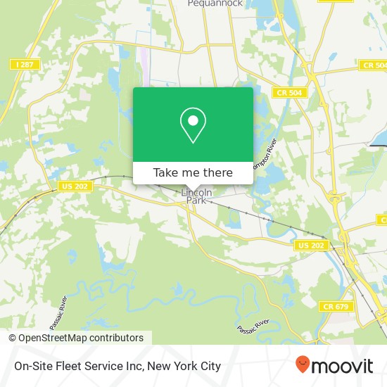 Mapa de On-Site Fleet Service Inc