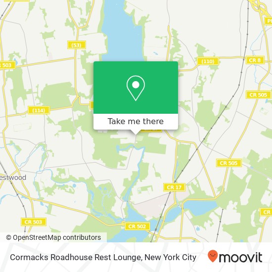 Mapa de Cormacks Roadhouse Rest Lounge