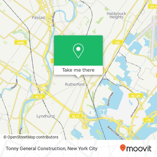 Mapa de Tonny General Construction